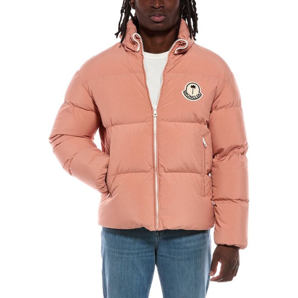 Palm Angels Mens  Down Puffer Coat, Pink